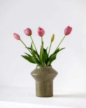 Bosje real touch kunsttulpen | Donker roze