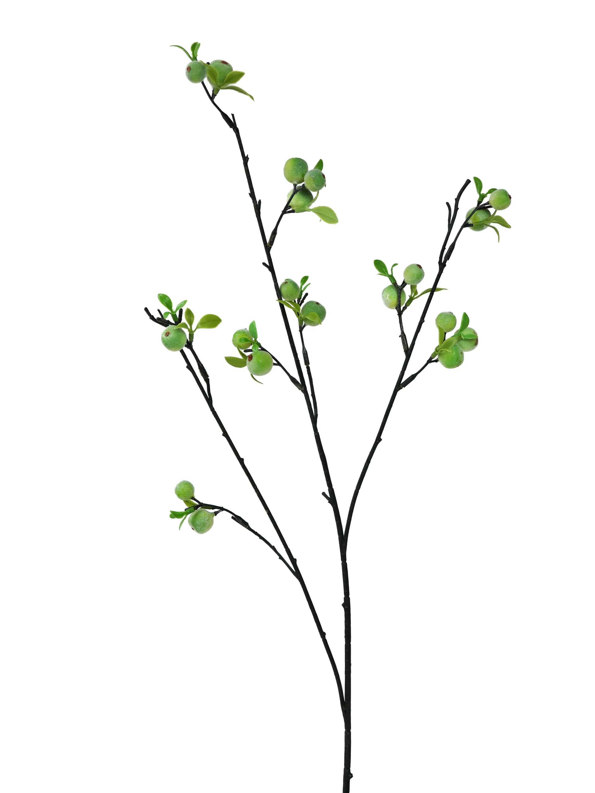 Kunstbloem Bessentak Groen 72 cm