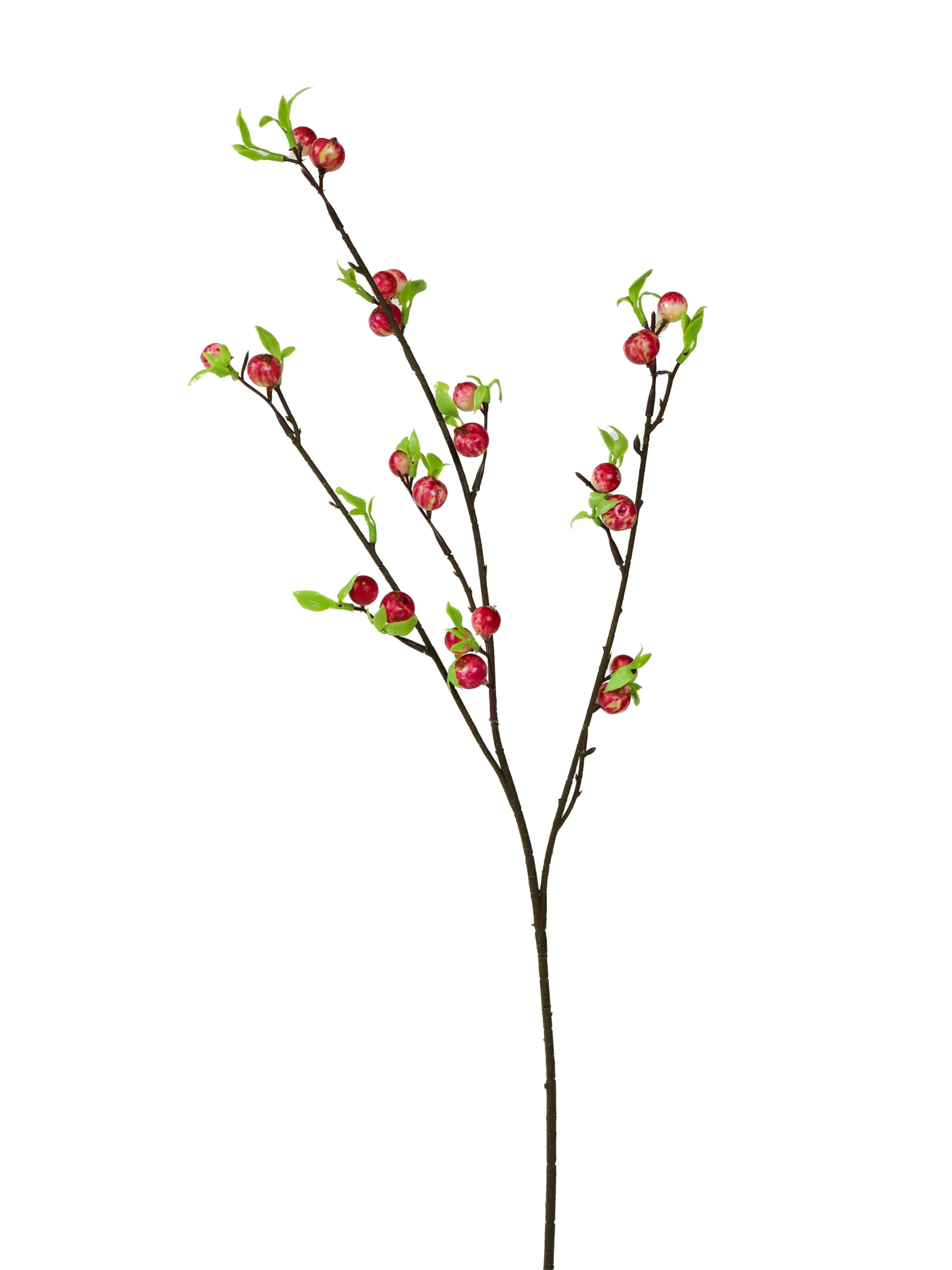 Kunstbloem Bessentak Rood 72 cm