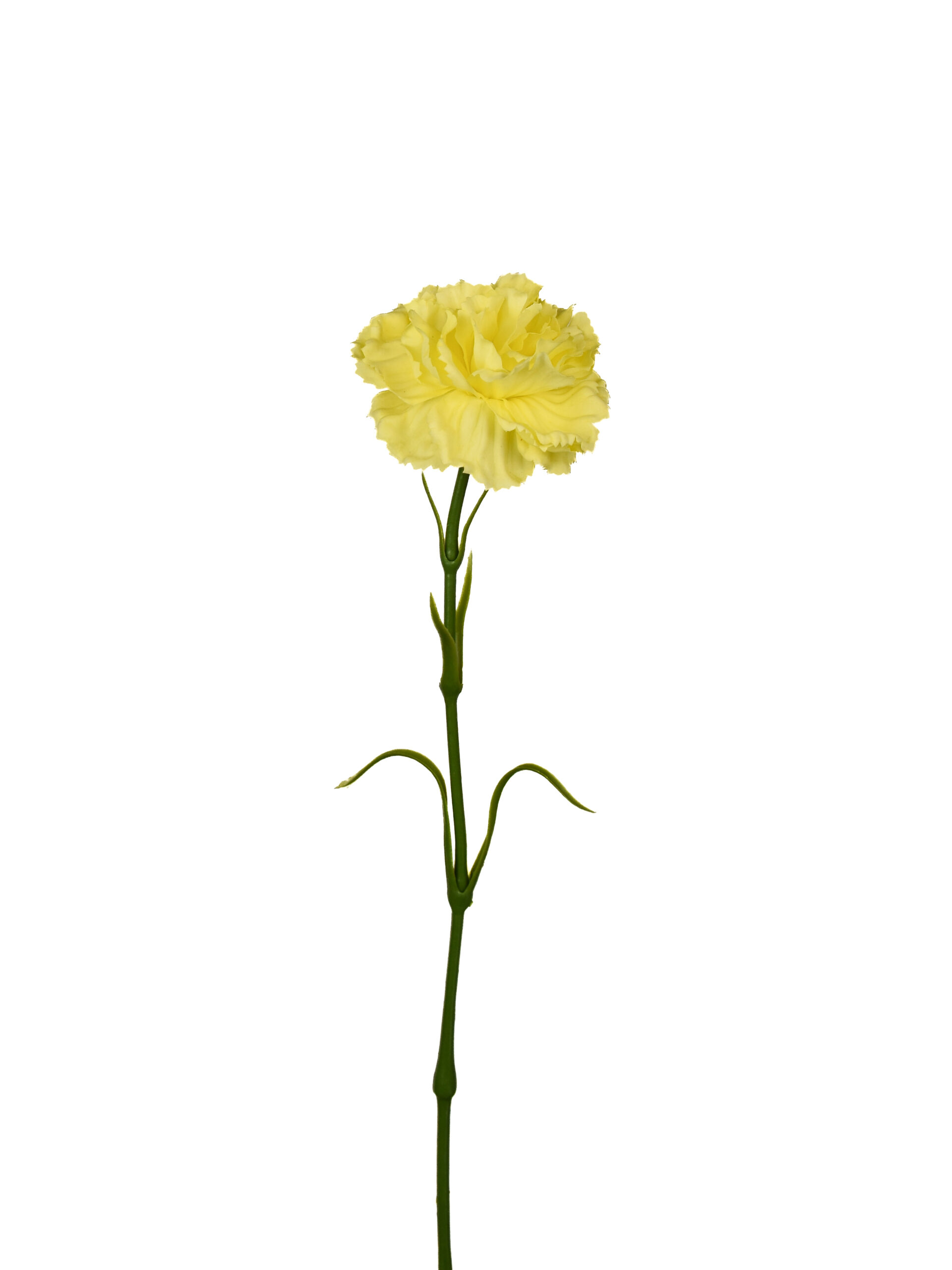 Kunstbloem Anjer Geel Real Touch 50 cm