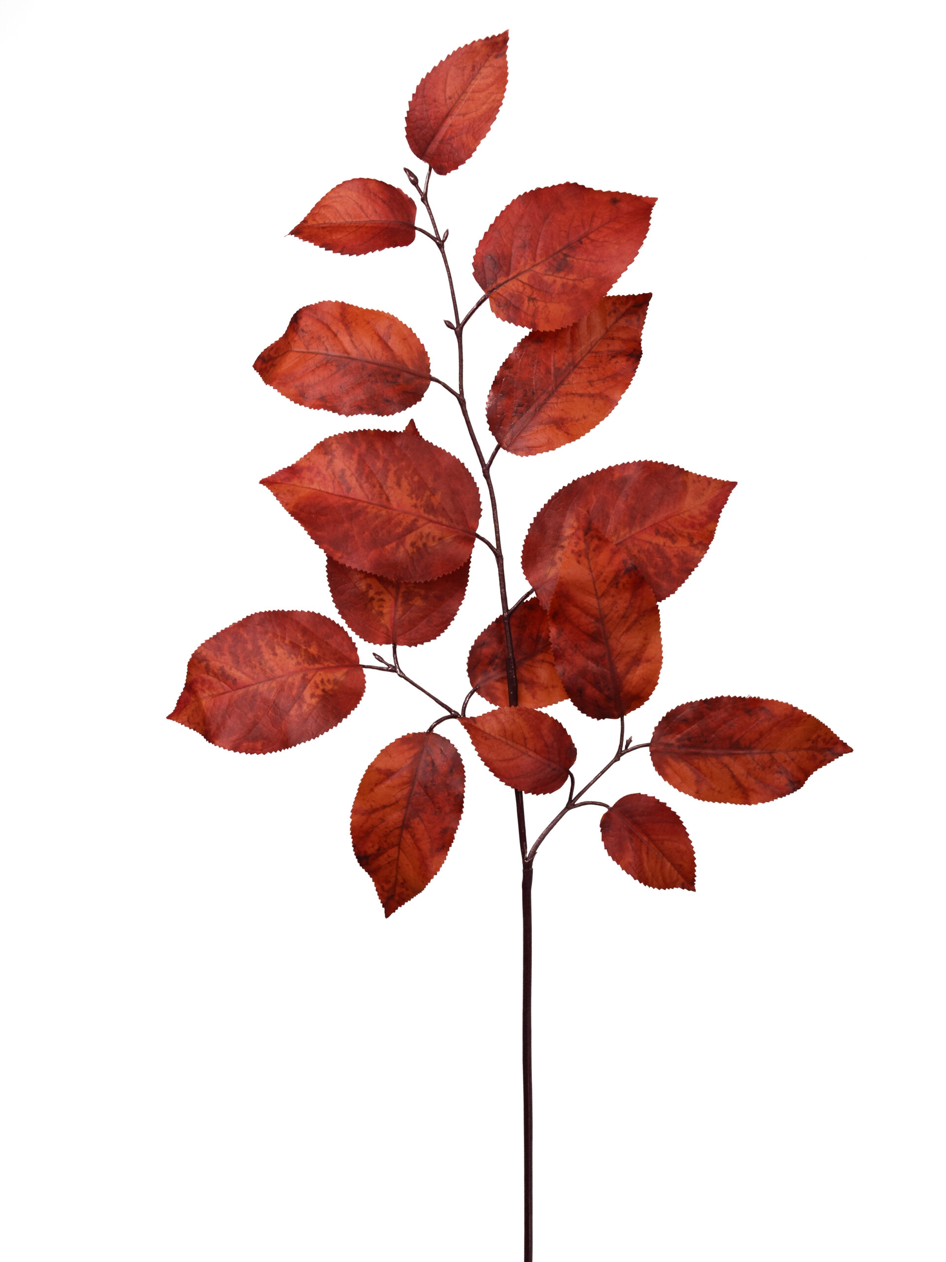 Kunstbloem Berkentak Rood Real Touch 73 cm