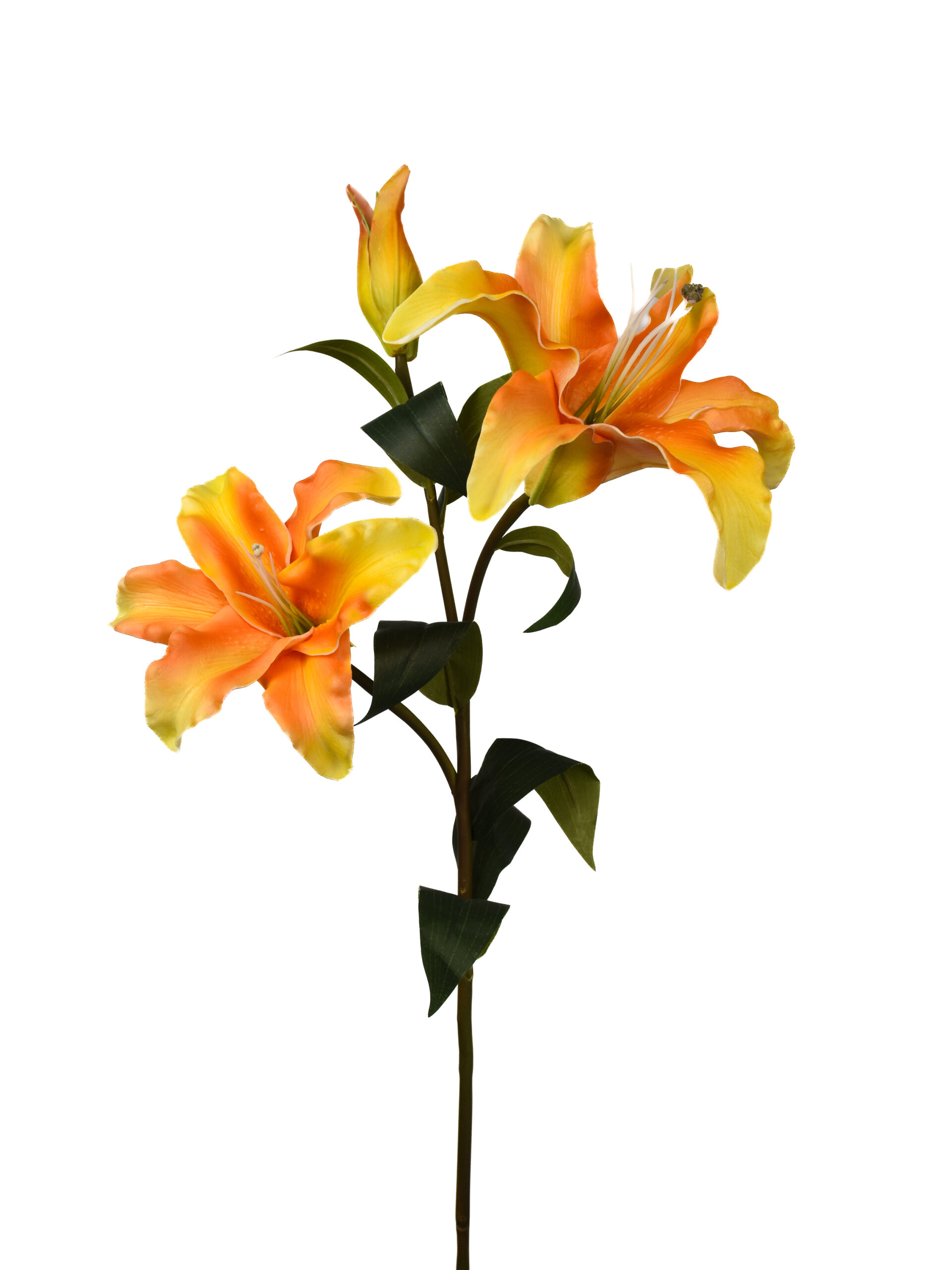 Kunstbloem Lelie Oranje Real Touch 92 cm