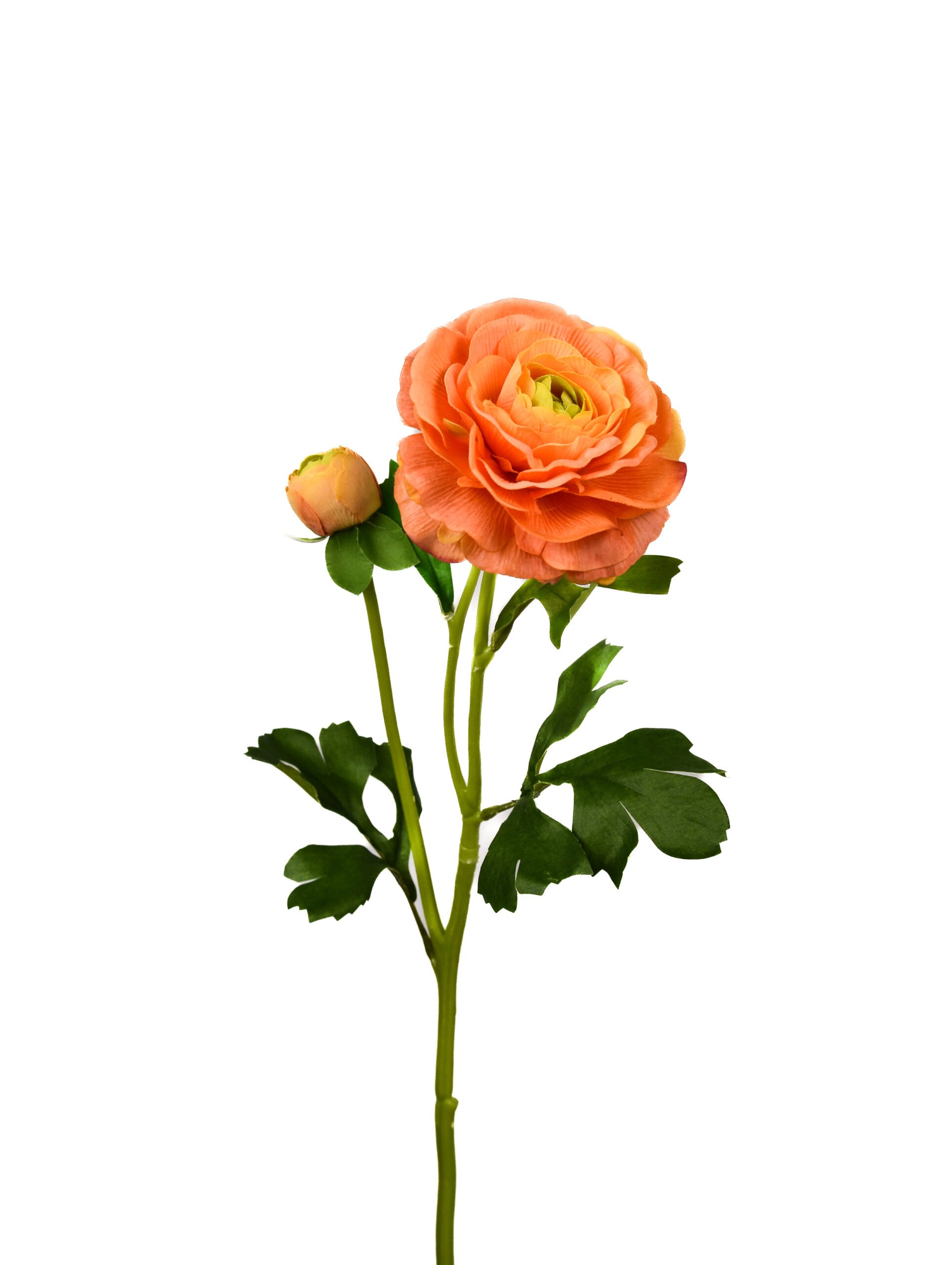 Kunstbloem Ranonkel Oranje Real Touch 54 cm
