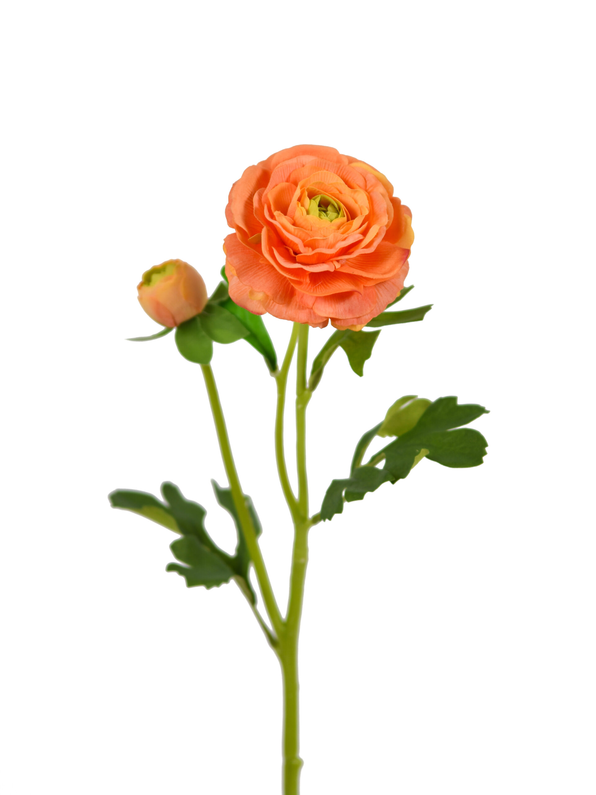 Kunstbloem Ranonkel Oranje Real Touch 54 cm