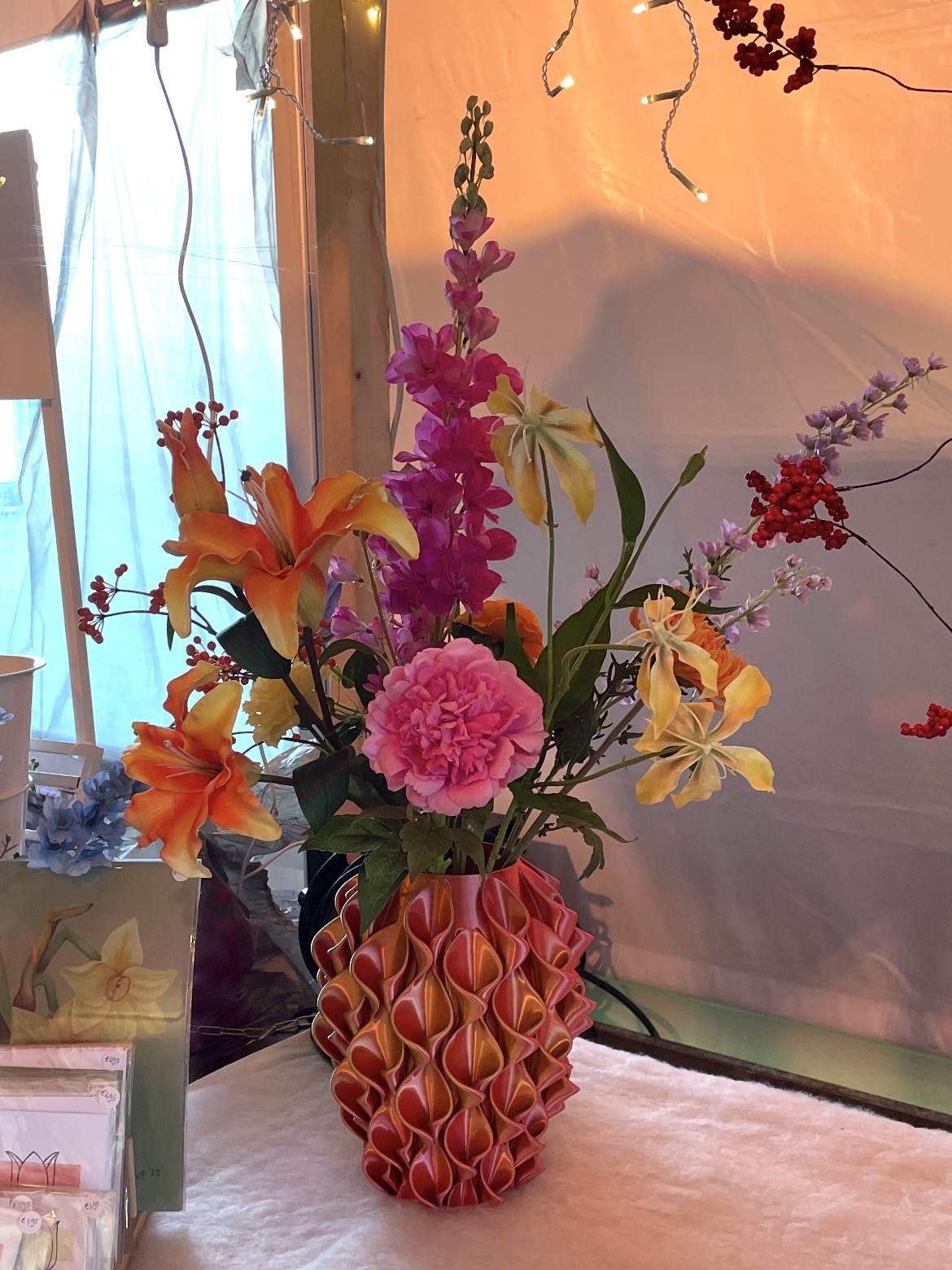 Benthe XL Kunstboeket in 3D vaas